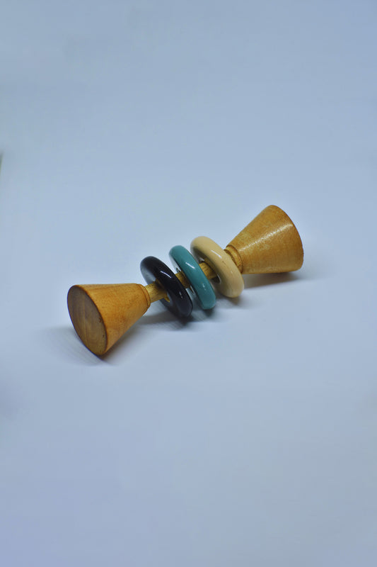Dum-roo ring rattle and Dum-bell ring rattle