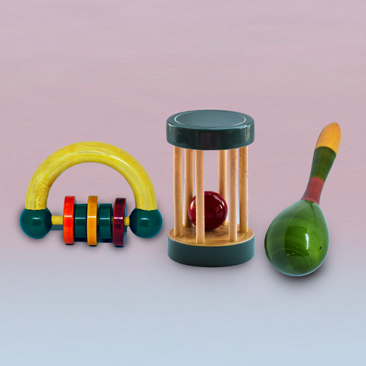 Half- moon Grip Rattle, Ball roll jhunjhuna and Junior egg shaker