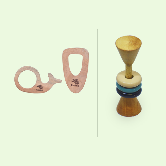 Dolphine  and Dum-roo ring rattle